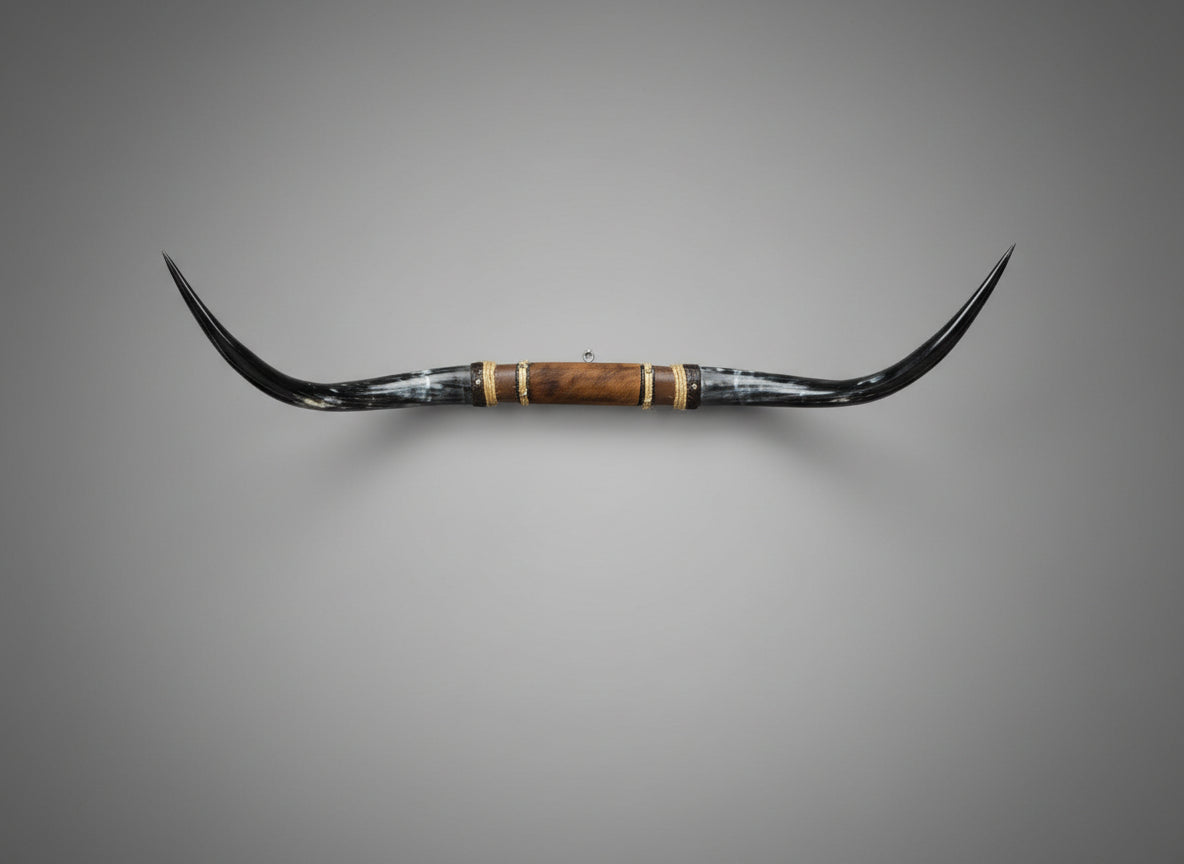 Mounted Steer Horns (47.5")